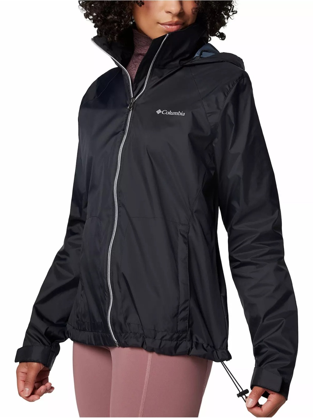 NEW Women's Columbia Switchback IV Hooded Packable Jacket Omni Shield XXL Black